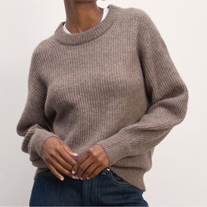 Everlane Alpaca Crew Knit - Taupe